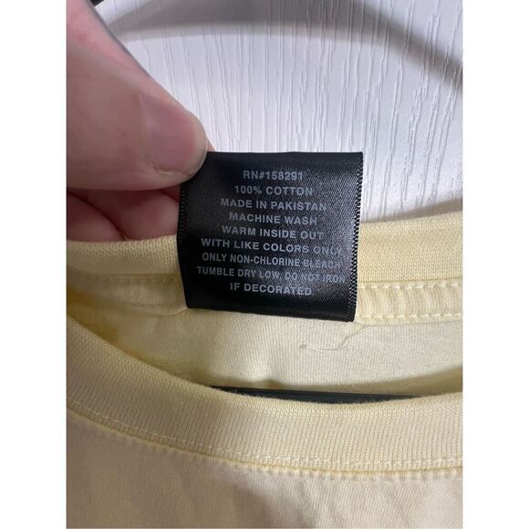 Luxe Butter Yellow Key West Mermaid Graphic Short Sleeve T-Shirt - Picture 5 of 5